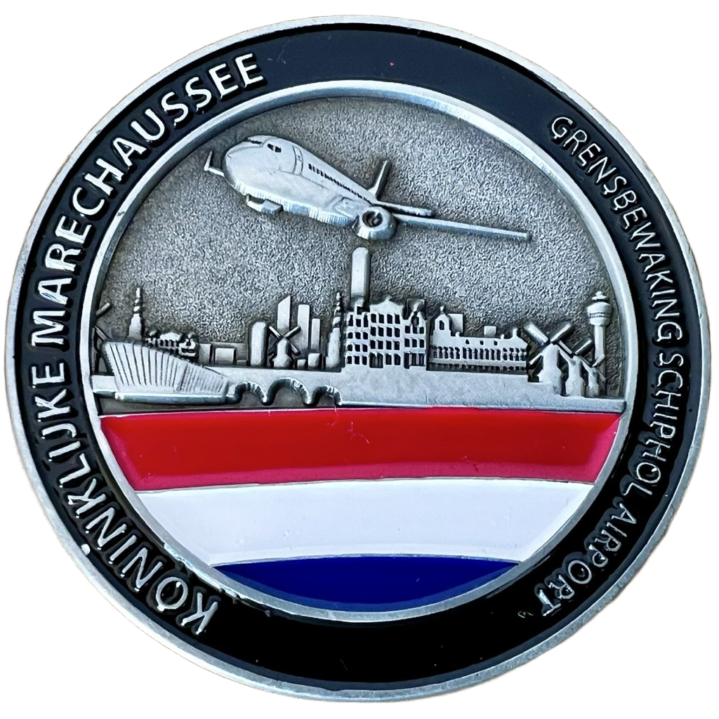 Brigde Grensbewaking Schiphol Team 2.2 Challenge Coin — back