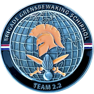 Brigde Grensbewaking Schiphol Team 2.2 Challenge Coin