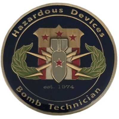 Hazardous Devices Bomb Technician Challenge Coin