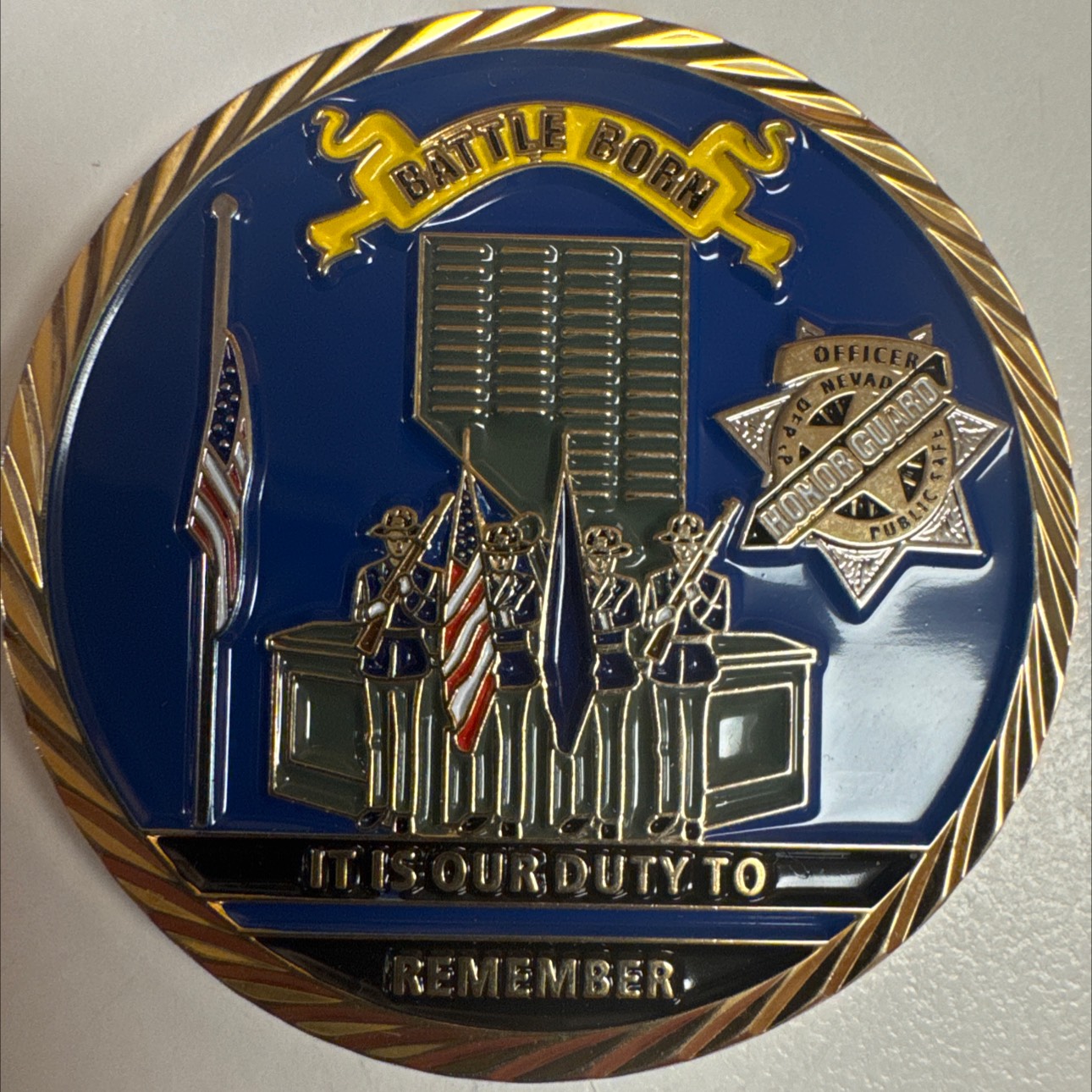 Nevada Department of Public Safety Honor Guard — back