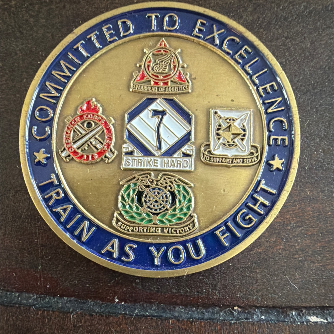 Brigade Challenge Coin — back