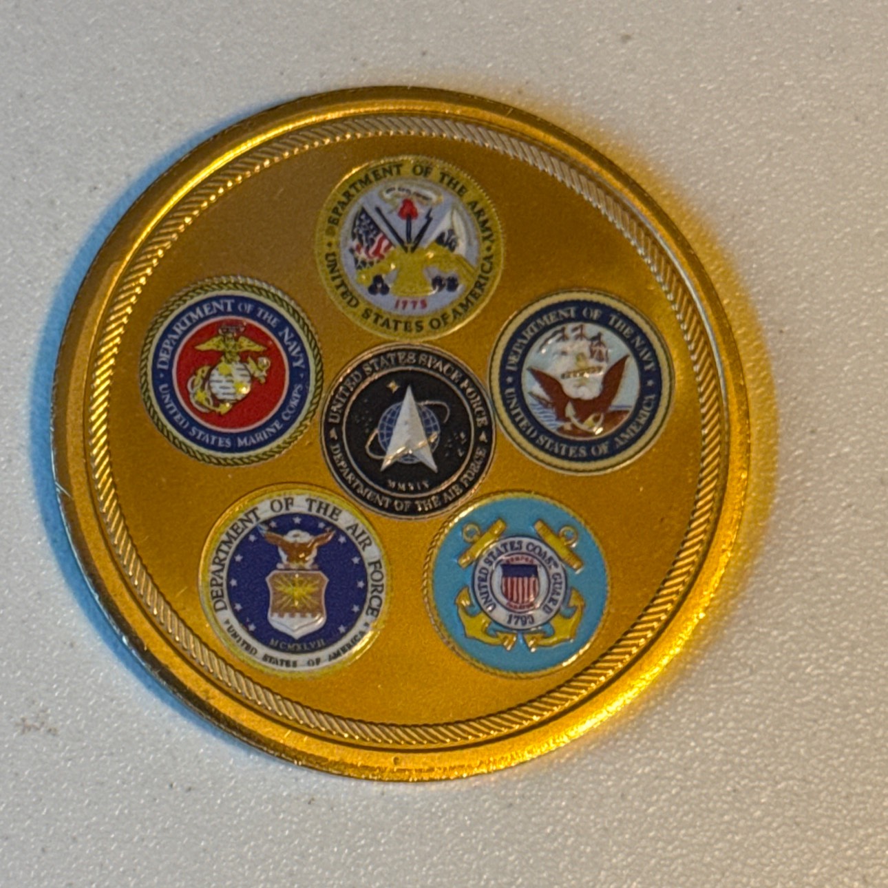 Hancock County VSO Veteran Appreciation Challenge Coin — back