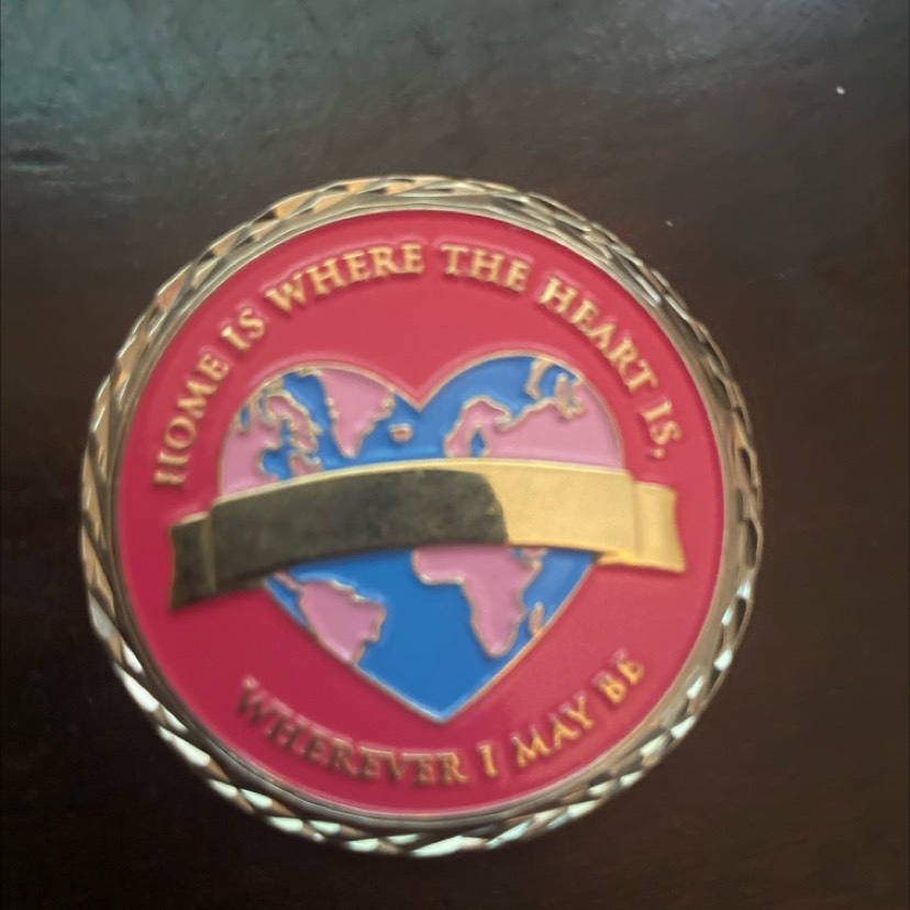 “Home Is Where the Heart Is” Coin – A Story of Love, Service, and Wherever Duty Calls — back