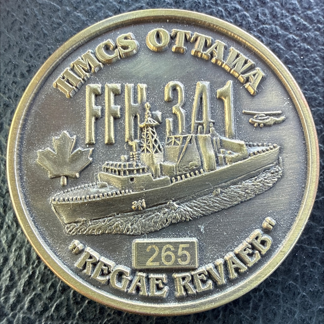 HMCS Ottawa - 10th Anniversary — back