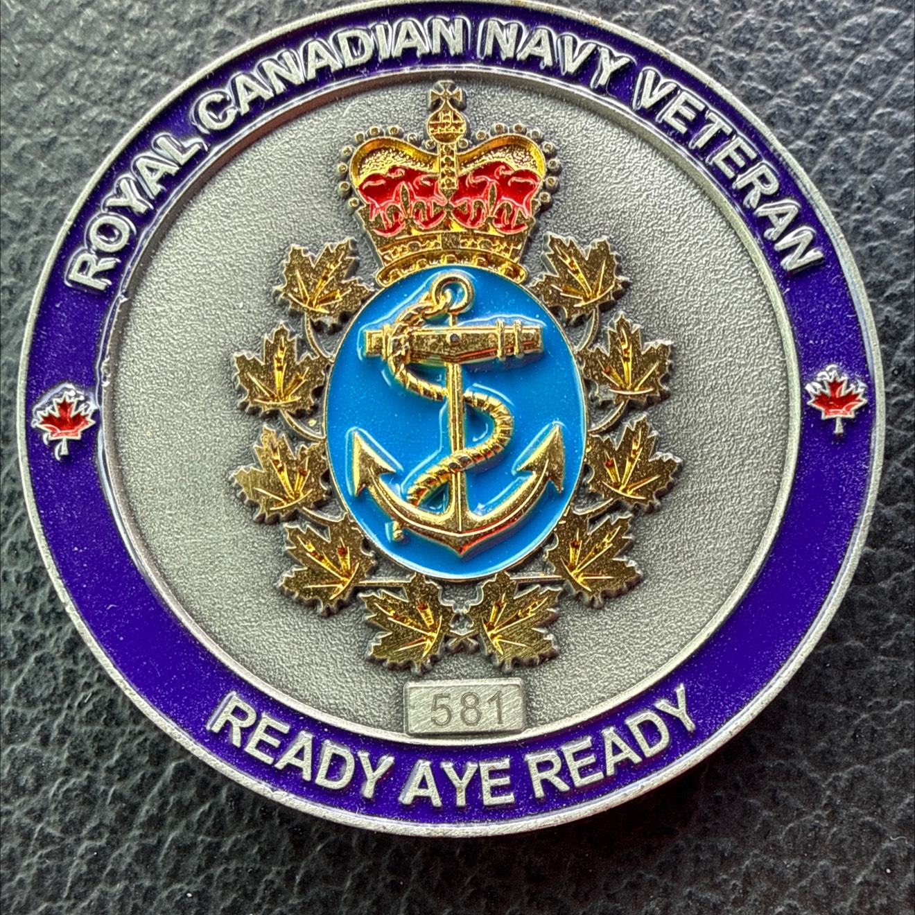 Royal Canadian Navy Veteran — front