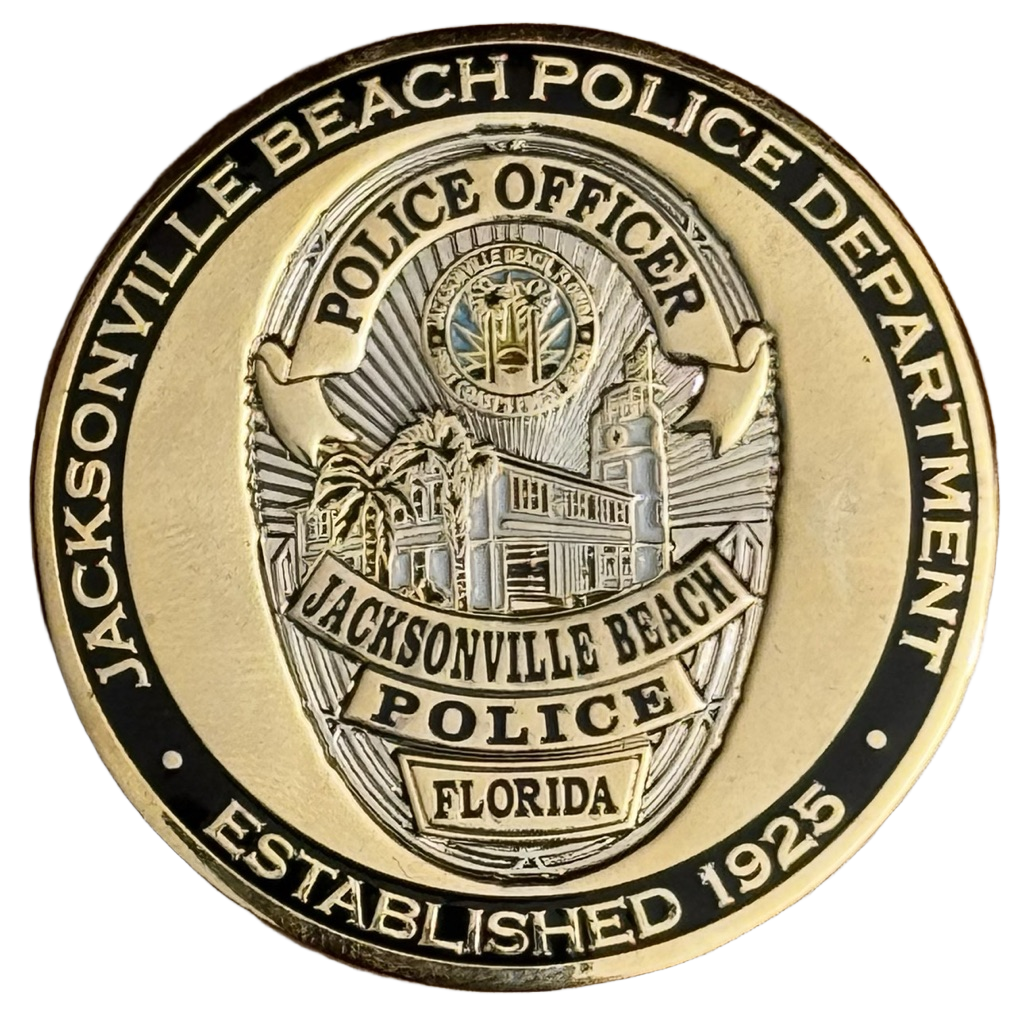 Jacksonville Beach Police - Department Coin - Florida — back