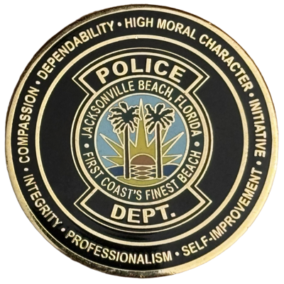 Jacksonville Beach Police - Department Coin - Florida