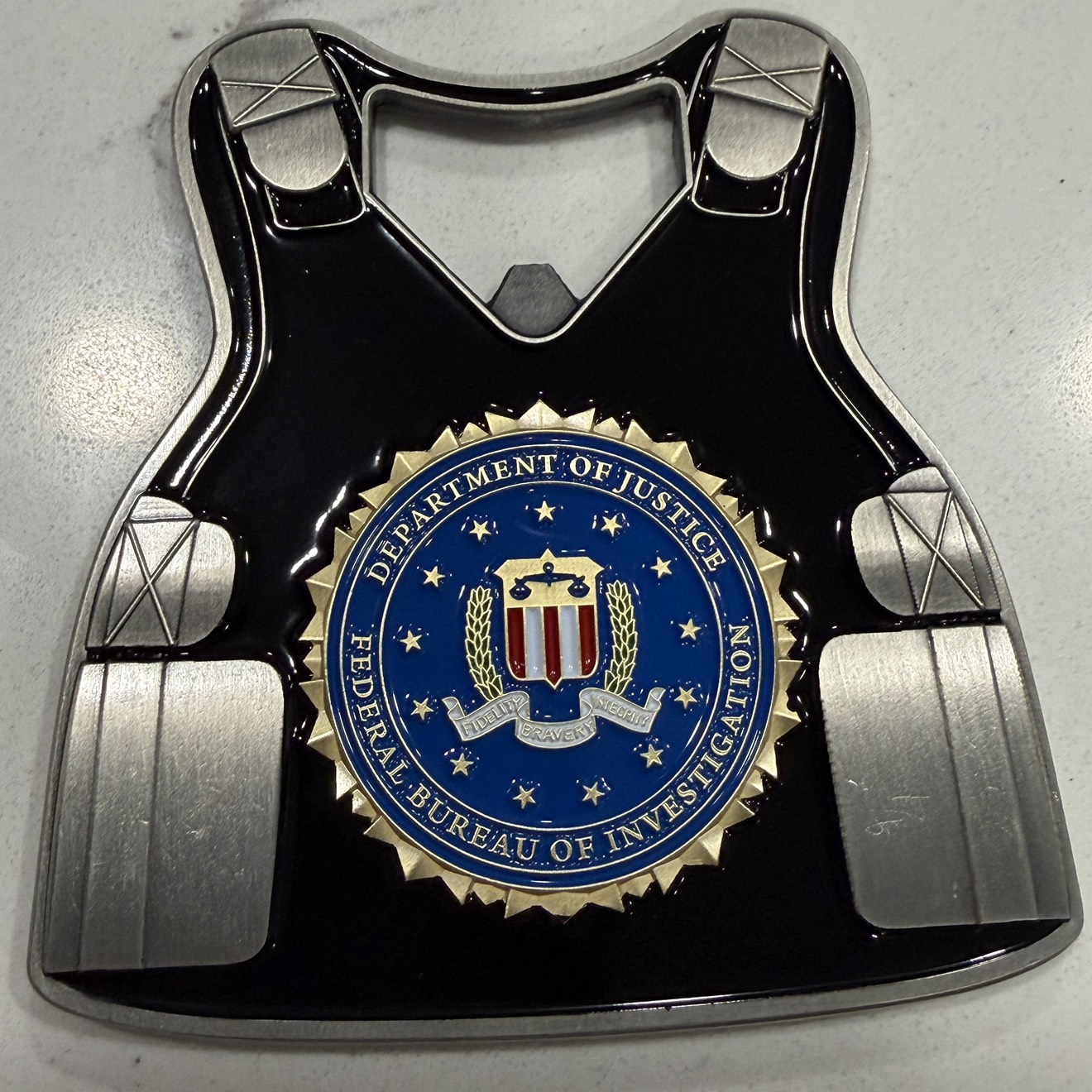 FBI Vest Opener — back
