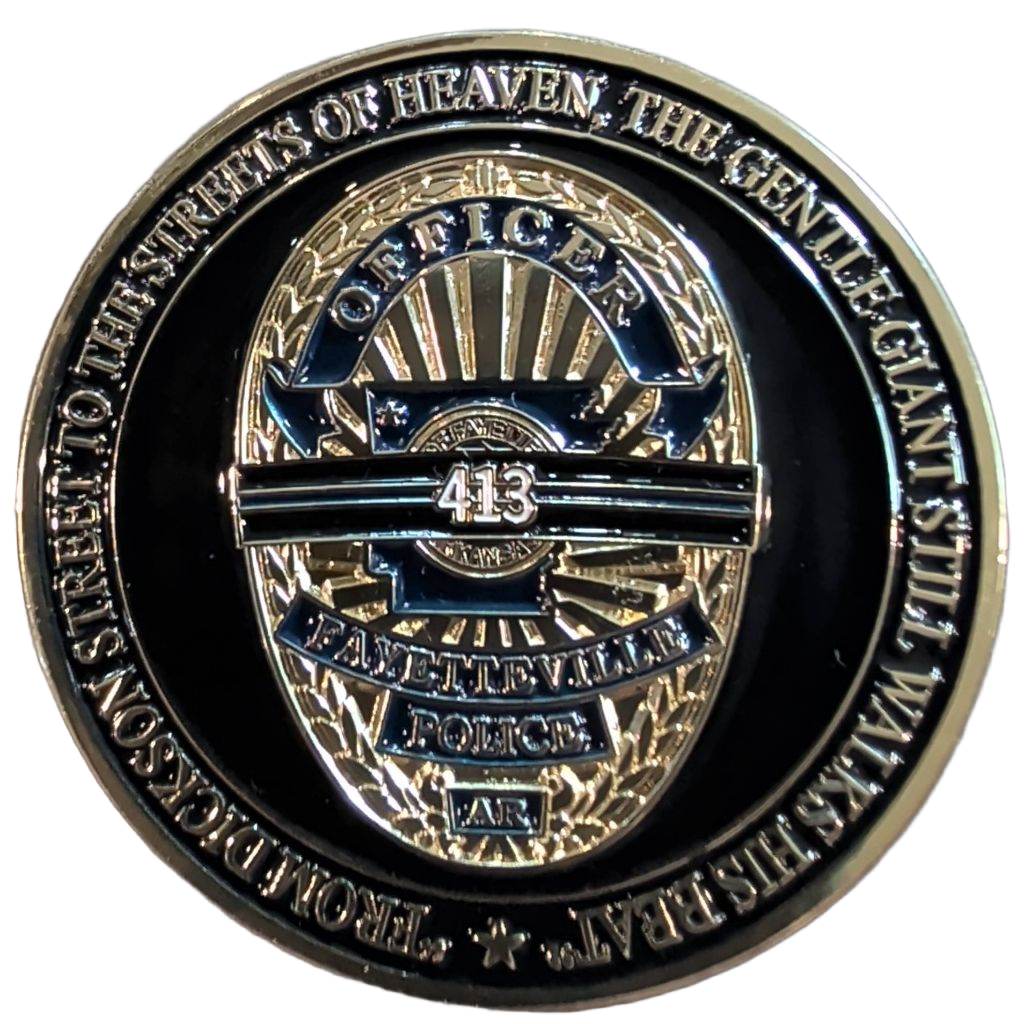 Fayetteville AR Stephen Carr Memorial Coin — front