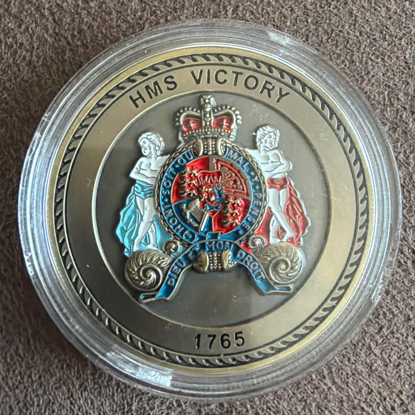 Warrant Officers/Senior Rates coin from HMS Victory — front