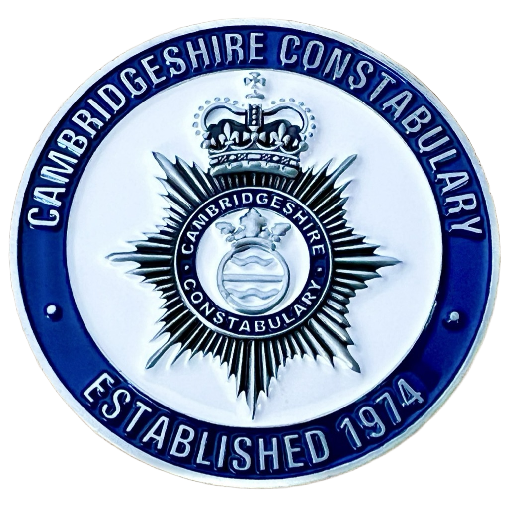 Peterborough North Command & Cambridgeshire Constabulary Challenge Coin — back