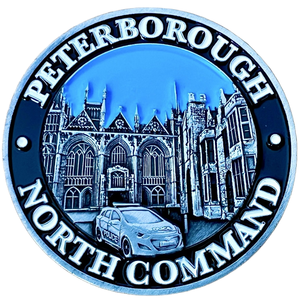 Peterborough North Command & Cambridgeshire Constabulary Challenge Coin — front