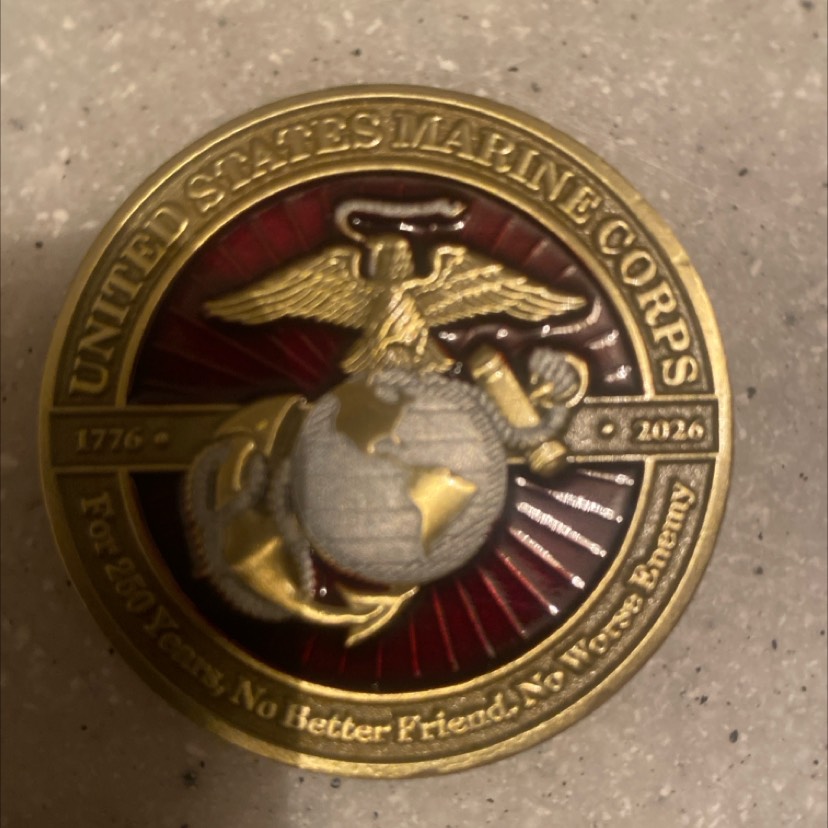 United States Marine Corps Challenge Coin — back