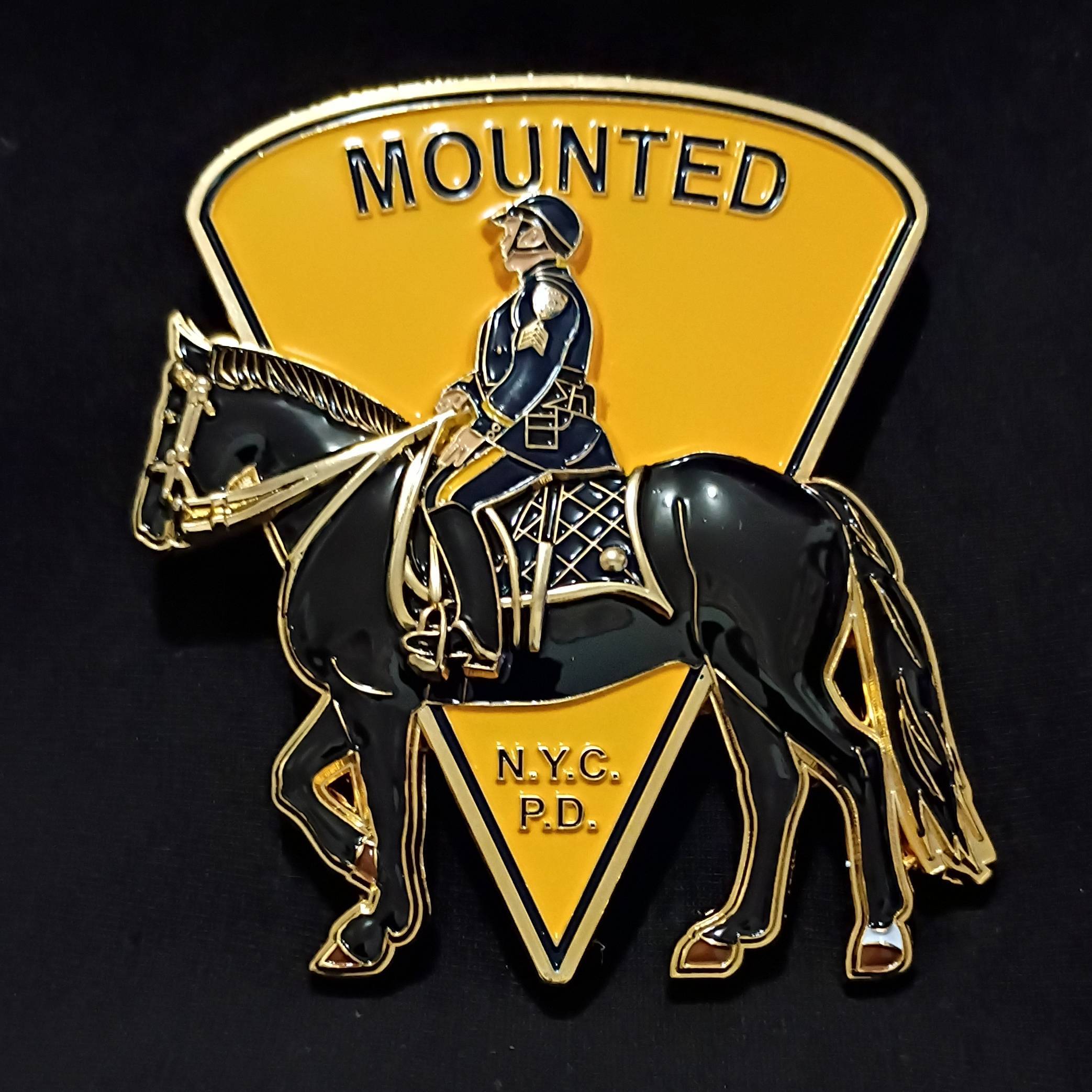 NYPD Mounted Unit Challenge Coin — back