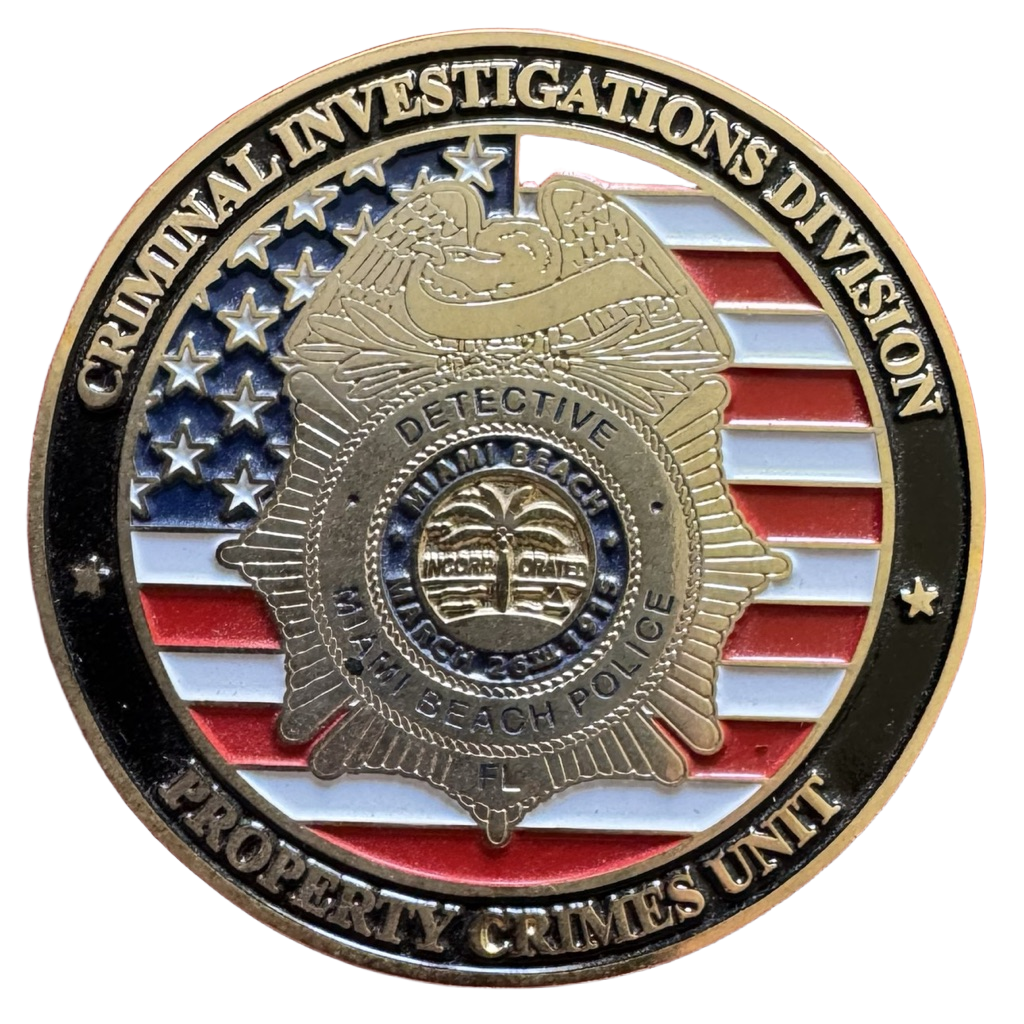 Miami Beach Police Criminal Investigations Division Property Crimes Unit — front