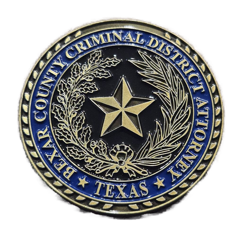 Bexar County Criminal District Attorney Coin — front