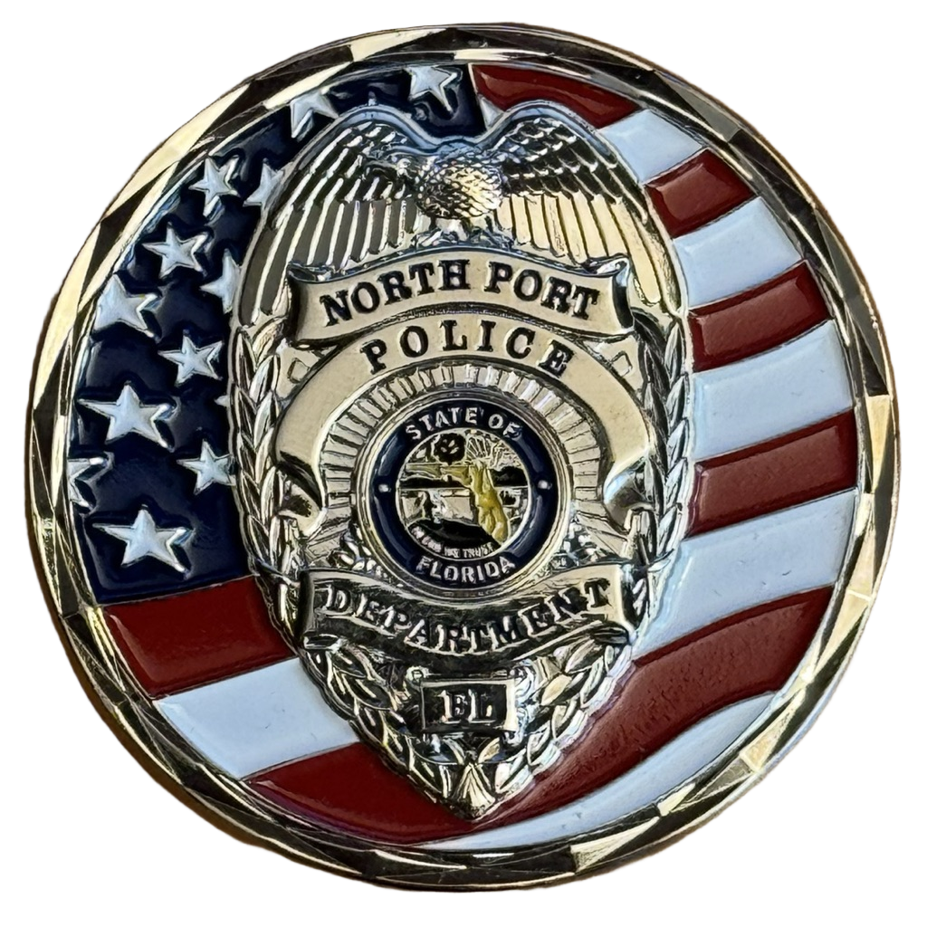 North Port Police - Christmas Coin / Shop with a Cop - Florida — back