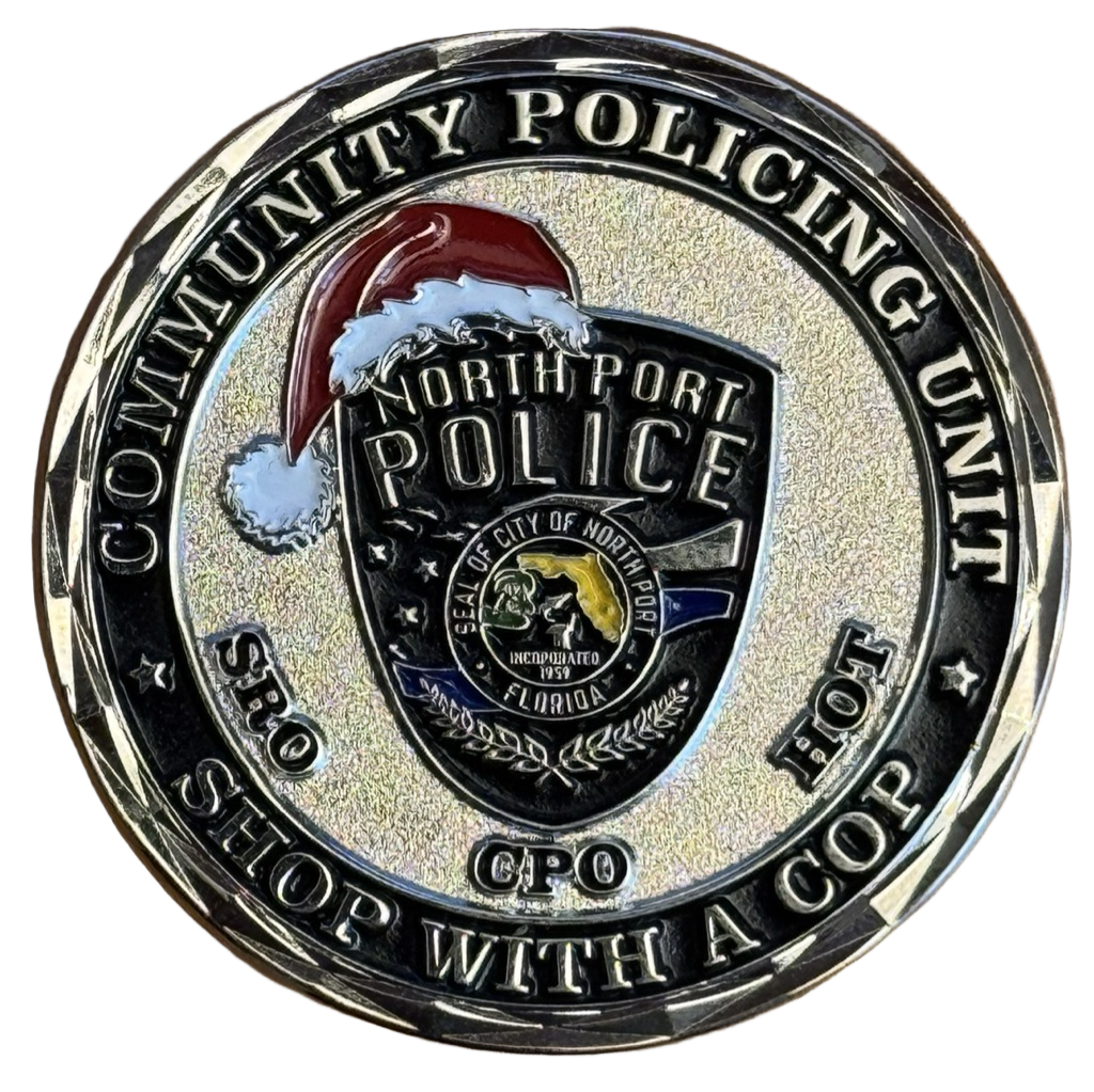 North Port Police - Christmas Coin / Shop with a Cop - Florida — front