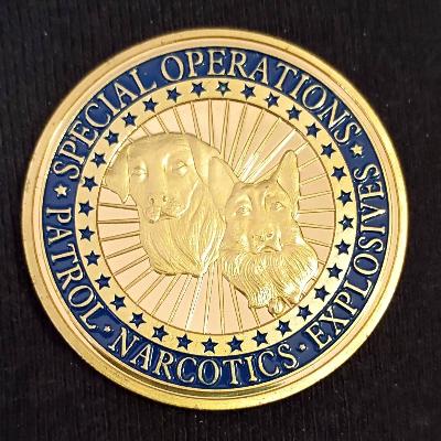 Boston Police department K9 challenge coin
