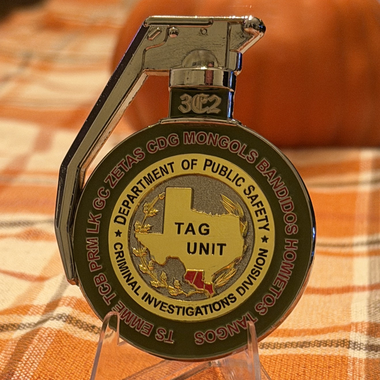 Texas DPS TAG Grenade — front