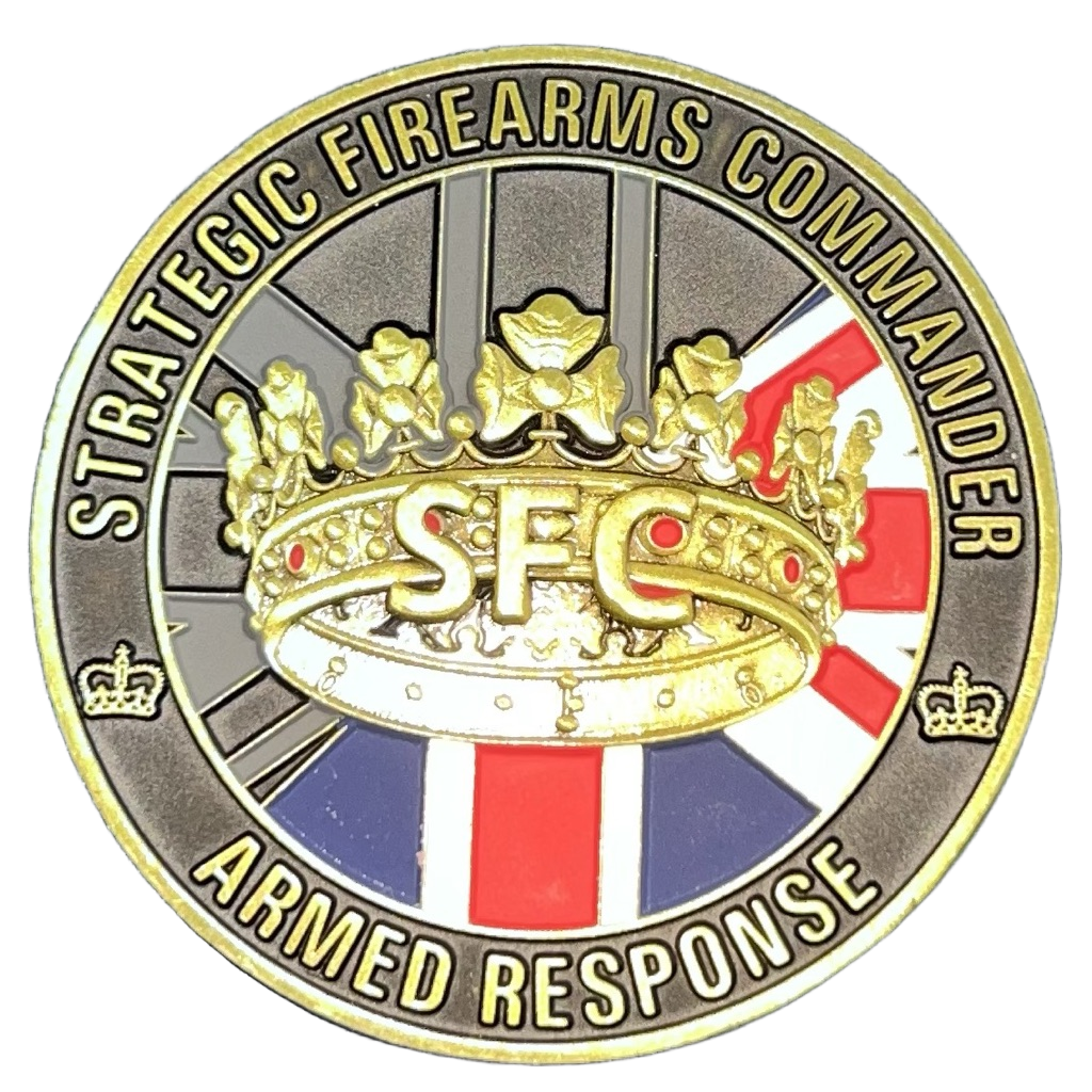 Kent Police Tactical Firearms Unit Strategic Firearms Commander Challenge Coon — front