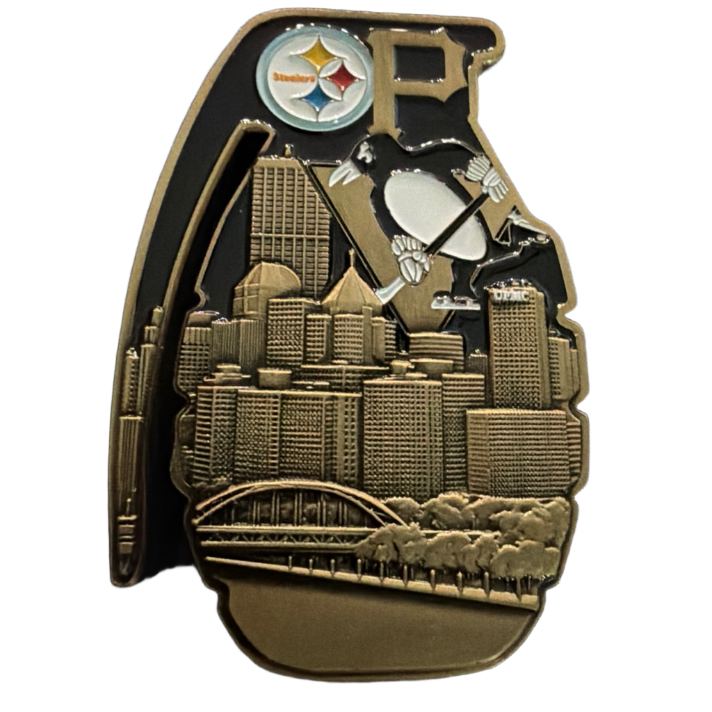 Pennsylvania State Police  Bronze Grenade — back