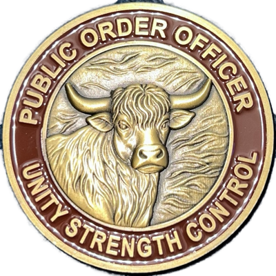 Police Scotland Public Order Officer Challenge Coin