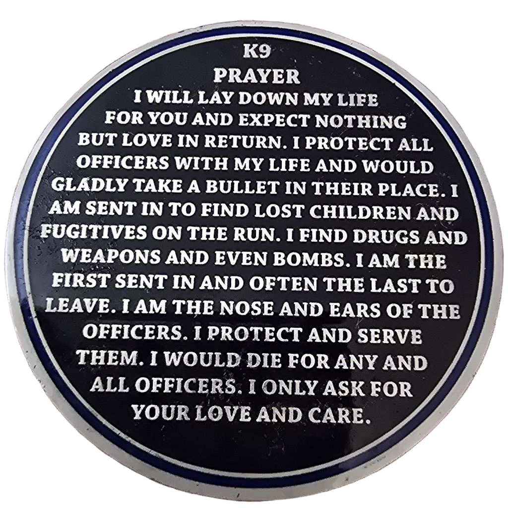 K-9's of Police Services Inc. Challenge Coin — back