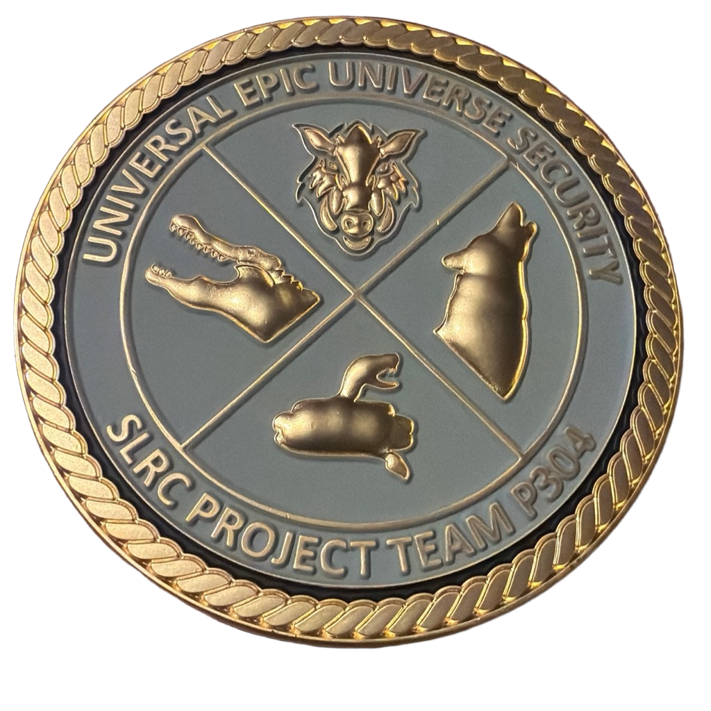 Universal Epic Universe Security Anniversary Coin — back