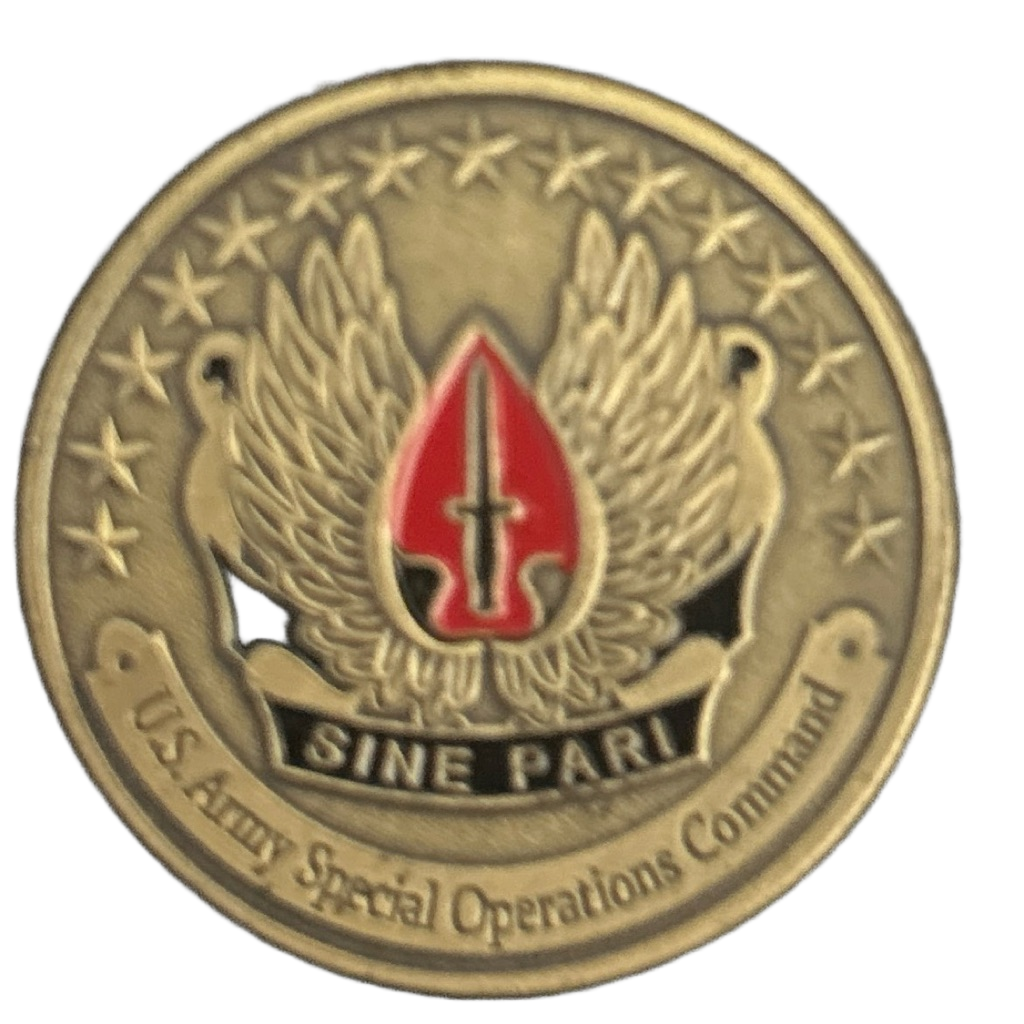 US Army special operations command — back