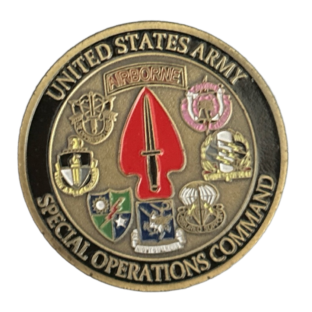 US Army special operations command — front