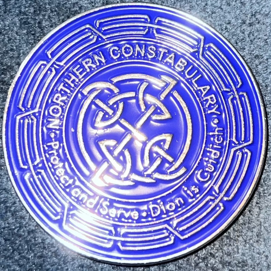 Northern Constabulary Challenge Coin — back