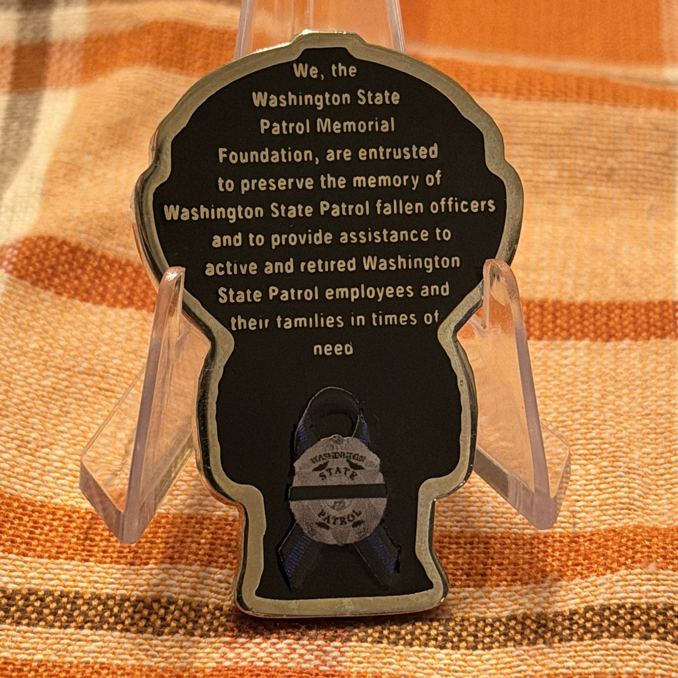Washington State Patrol Memorial EOD — back