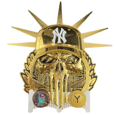 DEA New York Yankees Skull Challenge Coin
