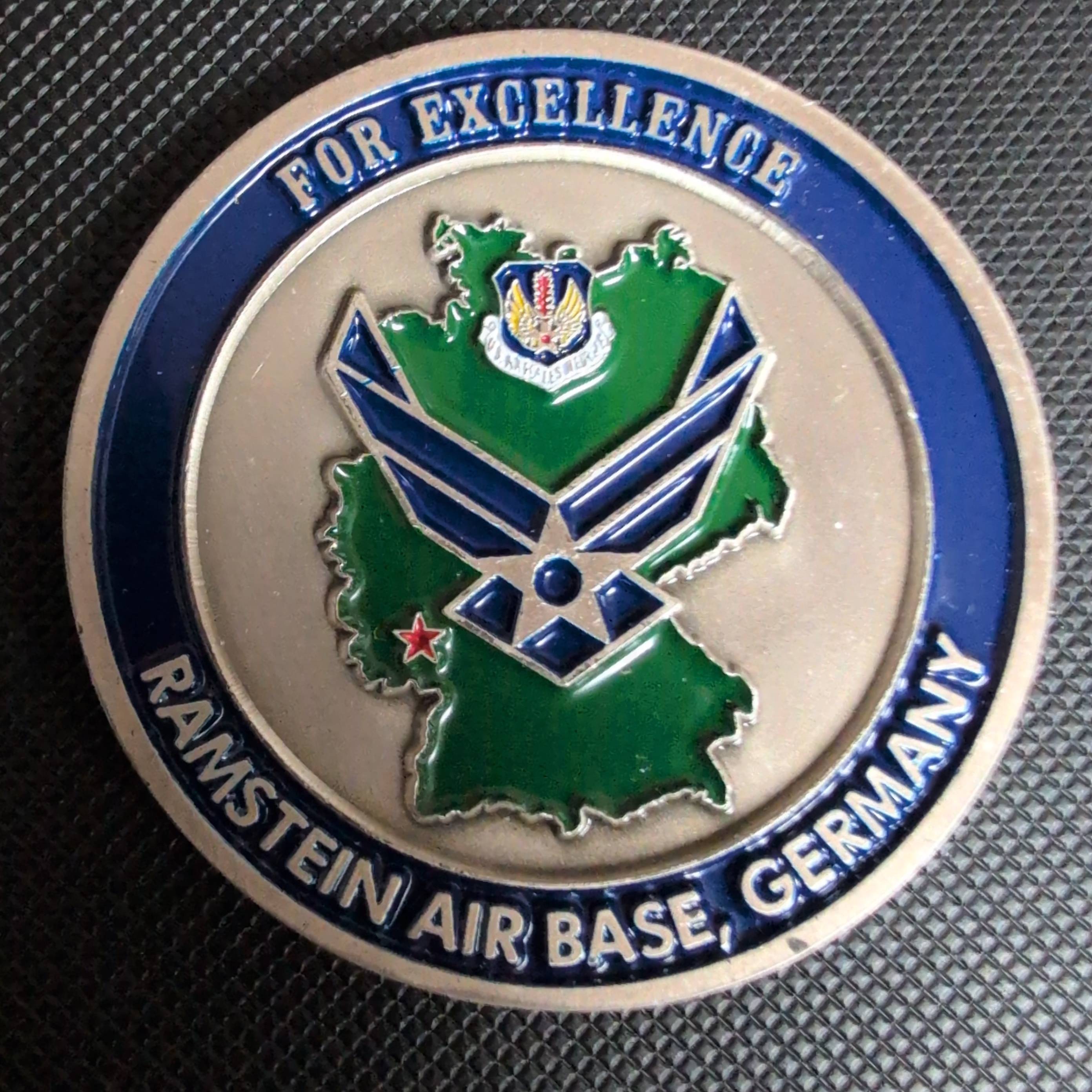 For Excellence - 735 CES Command Team, Ramstein Air Base — back