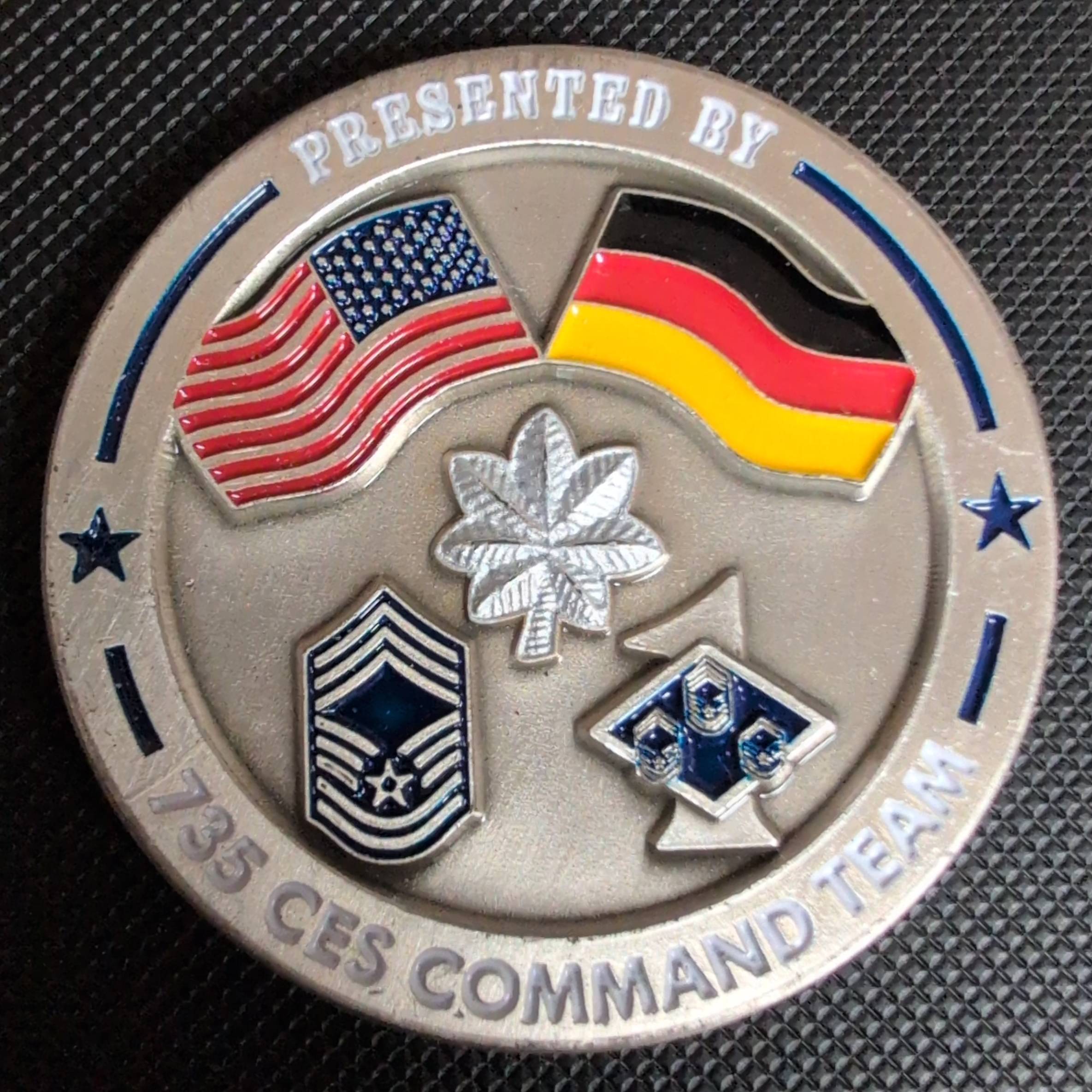For Excellence - 735 CES Command Team, Ramstein Air Base — front