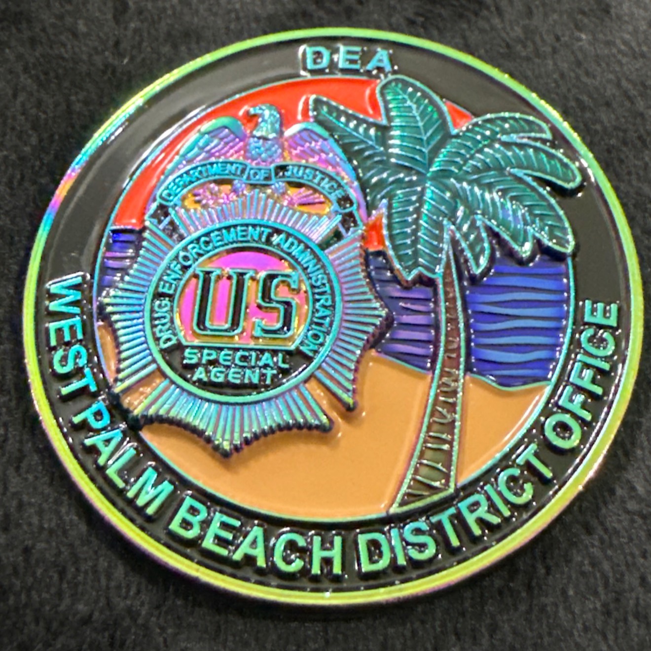 DEA West Palm Beach District Office - Sunset (Oil Slick Variant) — back