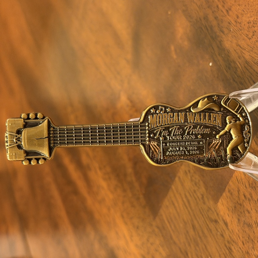 Philadelphia Police Morgan Wallen Guitar — back