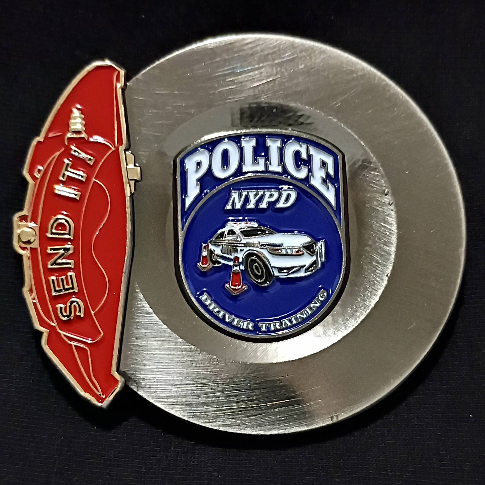 NYPD Driver Education and Training Unit Challenge Coin — back