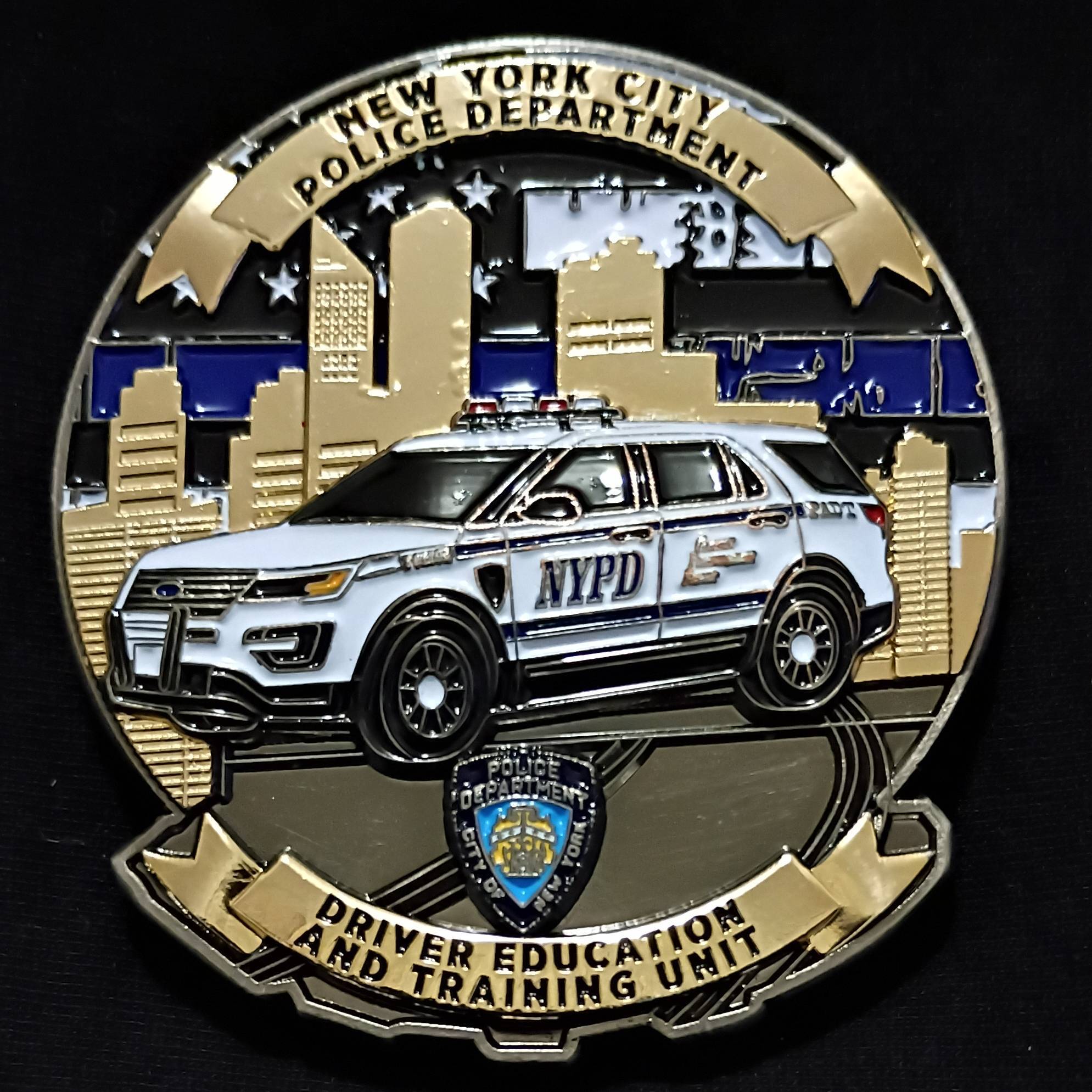 NYPD Driver Education and Training Unit Challenge Coin — front