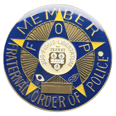 Elect chuck Canterbury national President FOP coin.