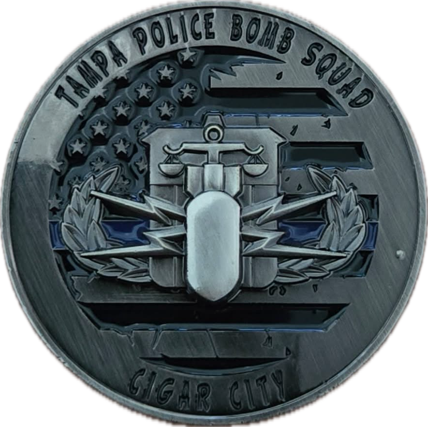 TAMPA POLICE BOMB SQUAD — front
