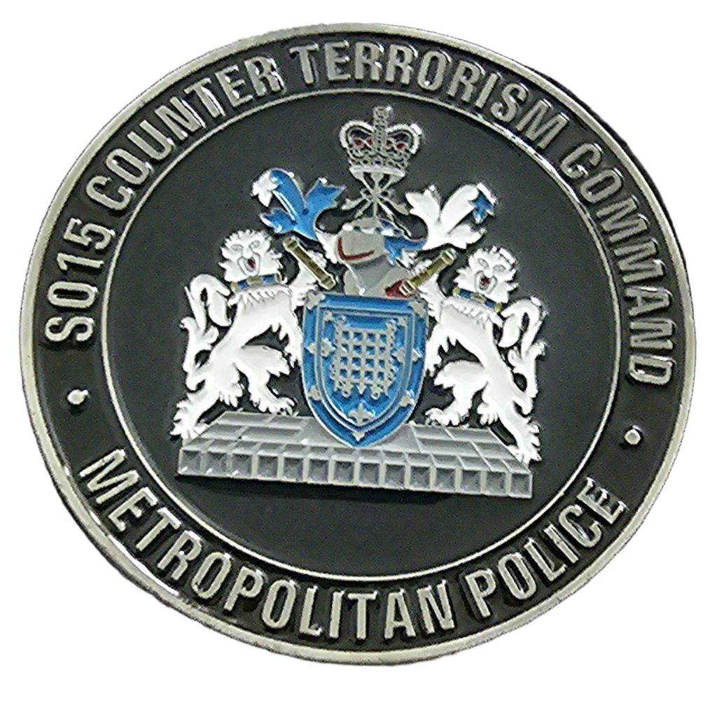 Covert Asset Support Unit & Counter Terrorism Command Challenge Coin — back