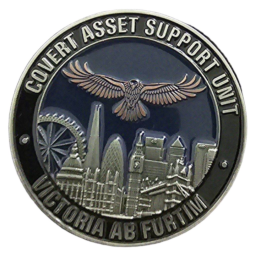 Covert Asset Support Unit & Counter Terrorism Command Challenge Coin — front