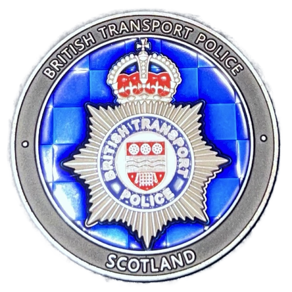British Transport Police D Division Challenge Coin — back