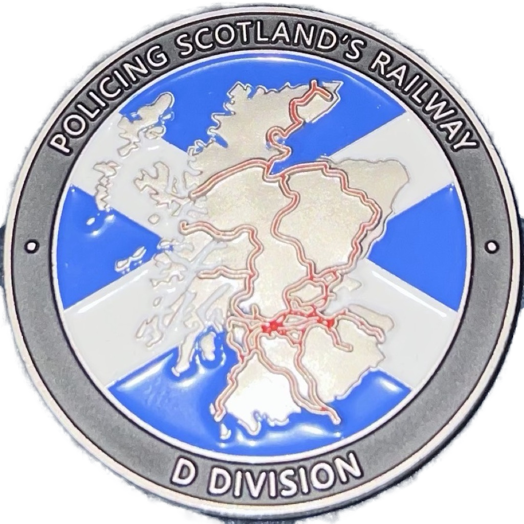 British Transport Police D Division Challenge Coin — front