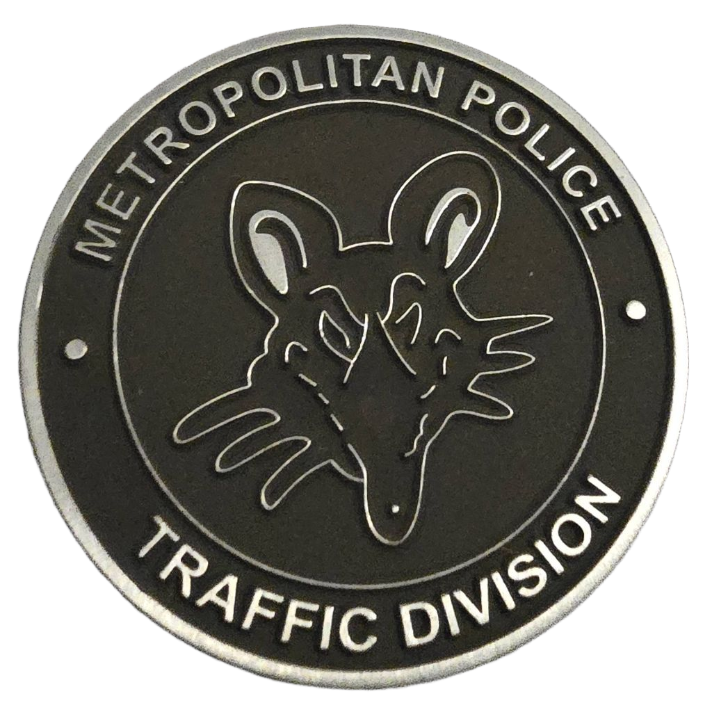 Metropolitan Police Traffic Division Challenge Coin — front