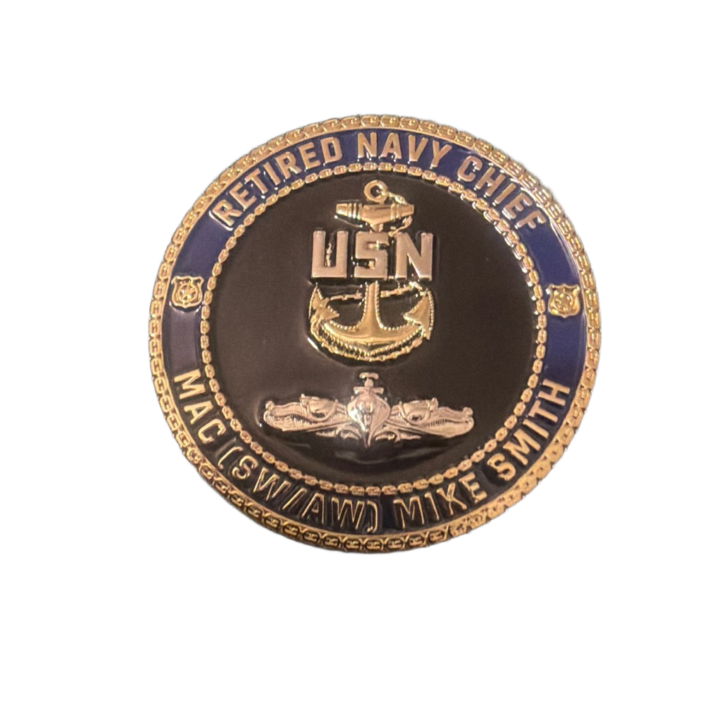 Ncis tv show tech advisor crew coin — back