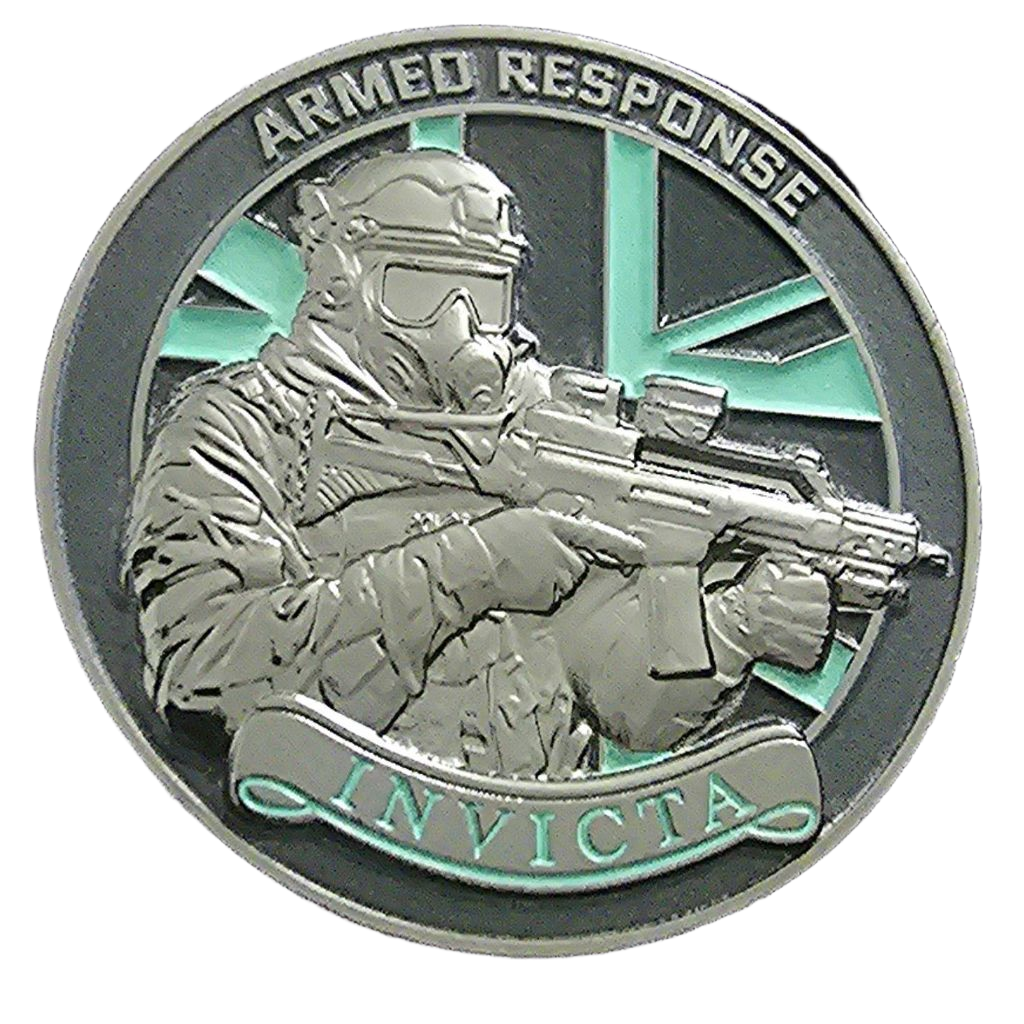 Kent Police Armed Response & Tactical Operations Challenge Coin — front