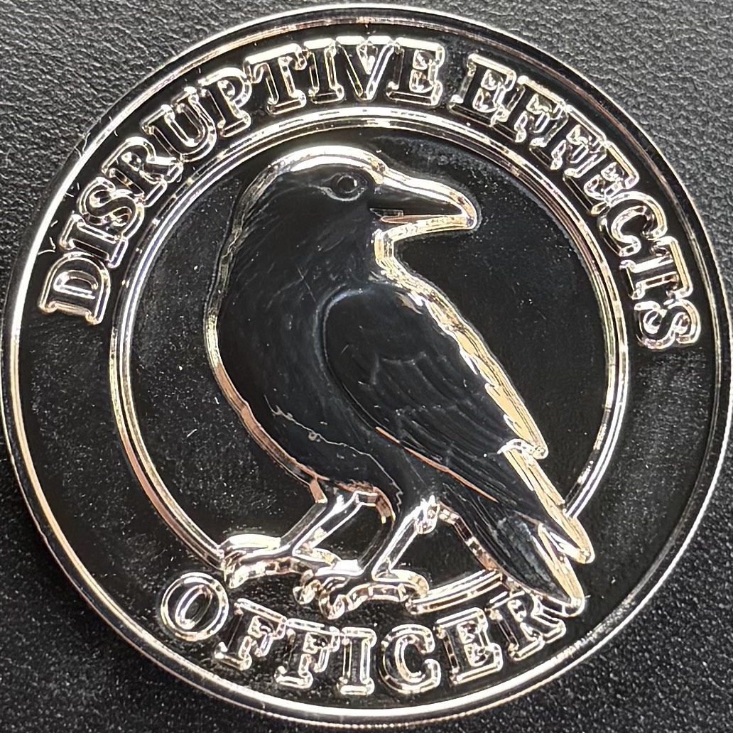 Police Scotland Disruptive Effects Officer Challenge Coin — front